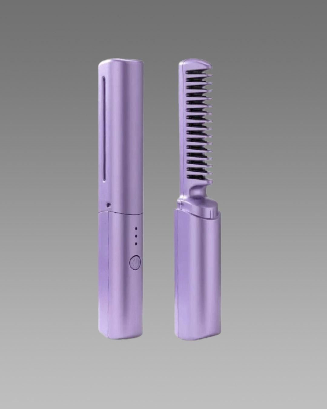 Premium Portable Mini Hair Straightener Cordless Rechargeable Mini Adjustable Hair Straightener Hot Comb